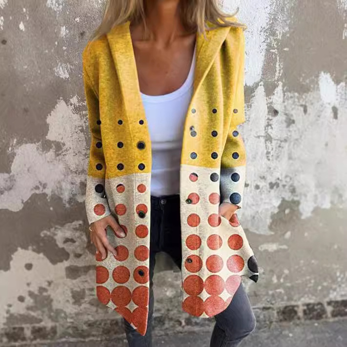 Cardigan Sweater Coat Knitted Long Loose-fitting Outerwear