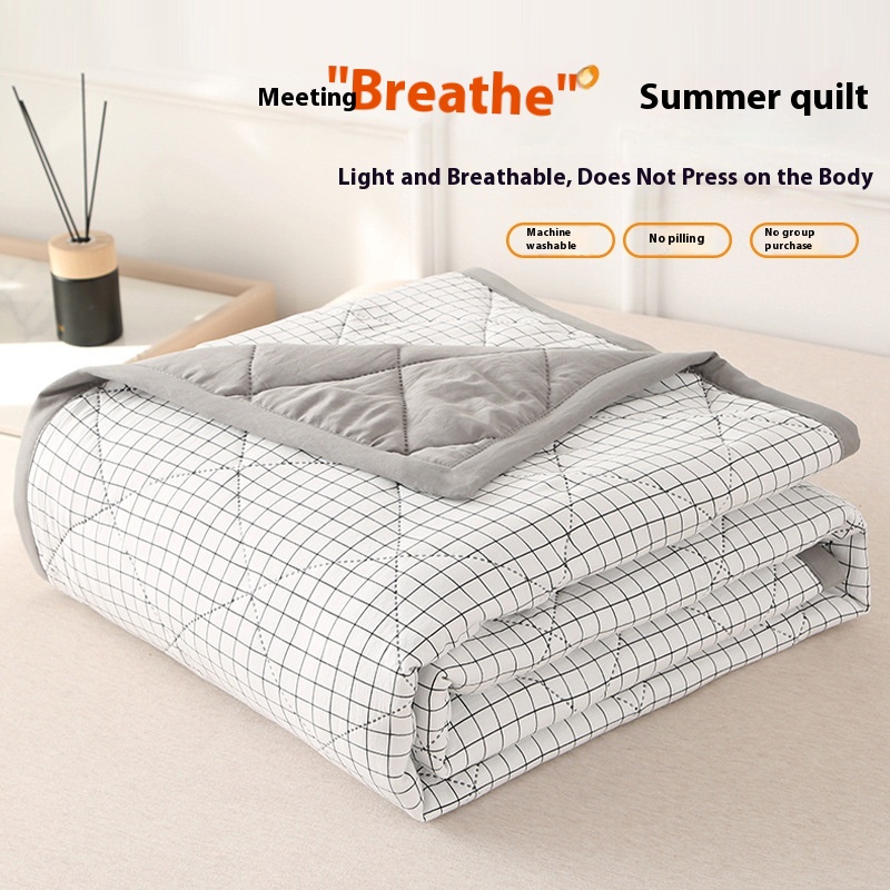 Washed Cotton Summer Quilt Non-printed Wind Summer Blanket