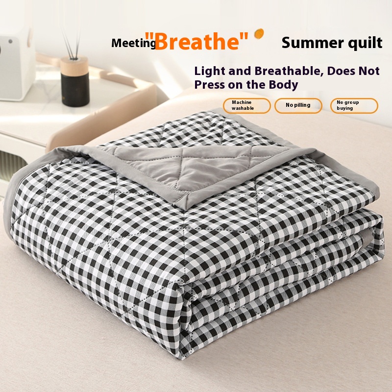Washed Cotton Summer Quilt Non-printed Wind Summer Blanket