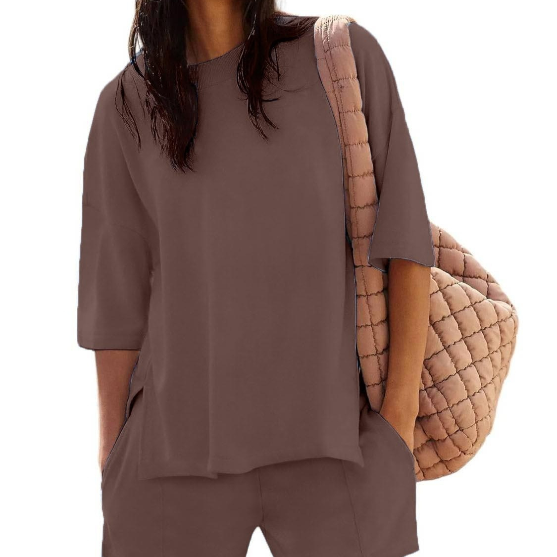 Summer New Women's Blouse Shorts Suit