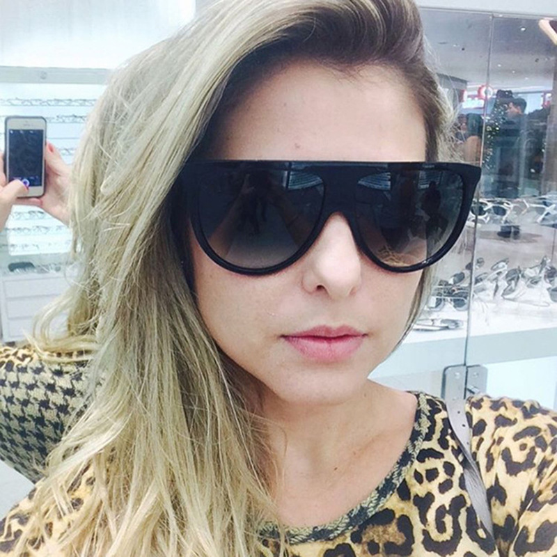 Female Anti-blue Light Large Frame Plain Glasses