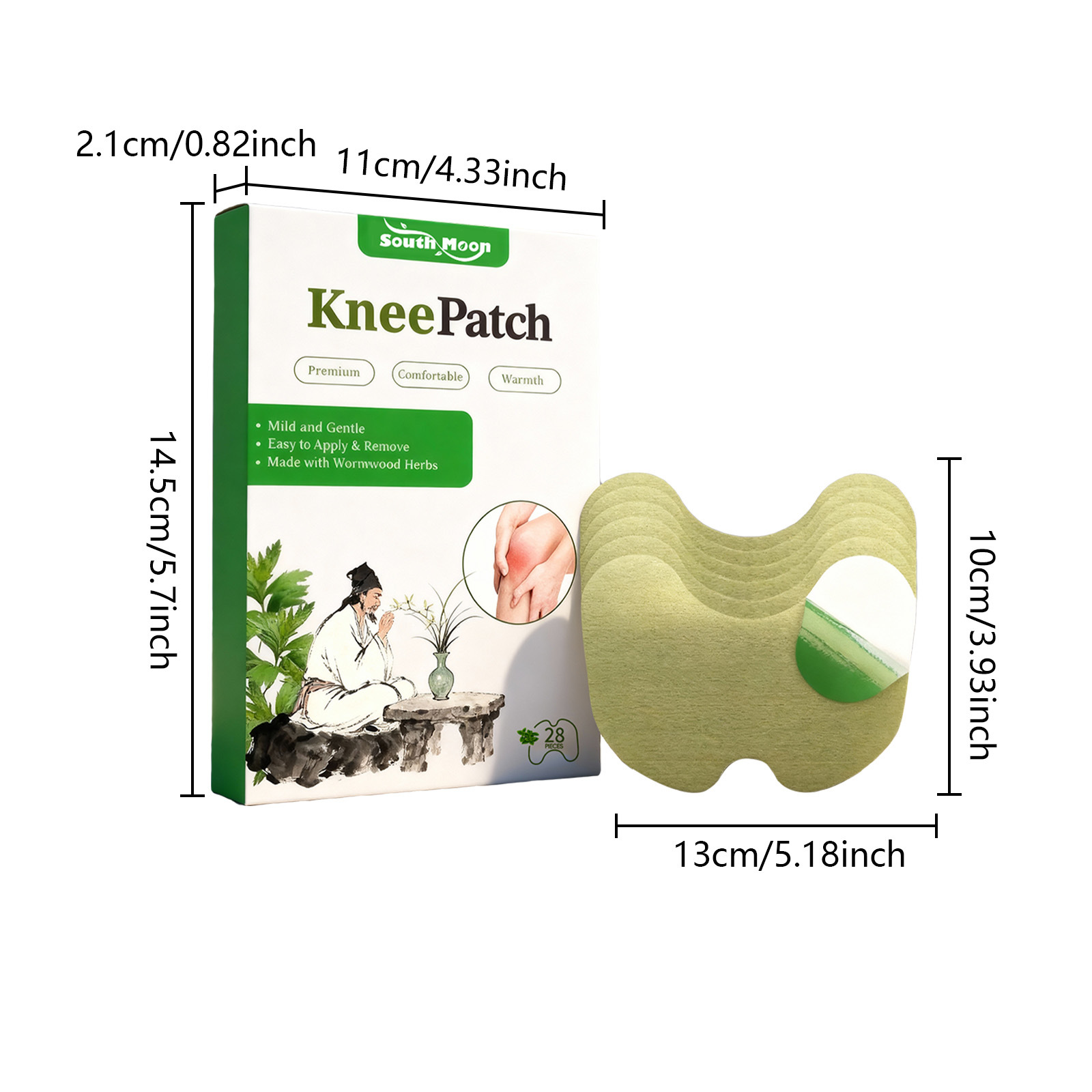 Mild Ingredients Knee Joint Warmth Herbal Care Patch
