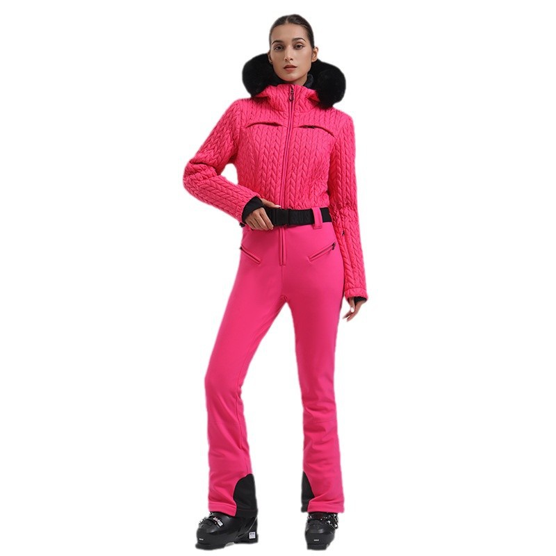 Waterproof Thermal And Windproof Sports Outdoor Women's One-piece Ski Suit