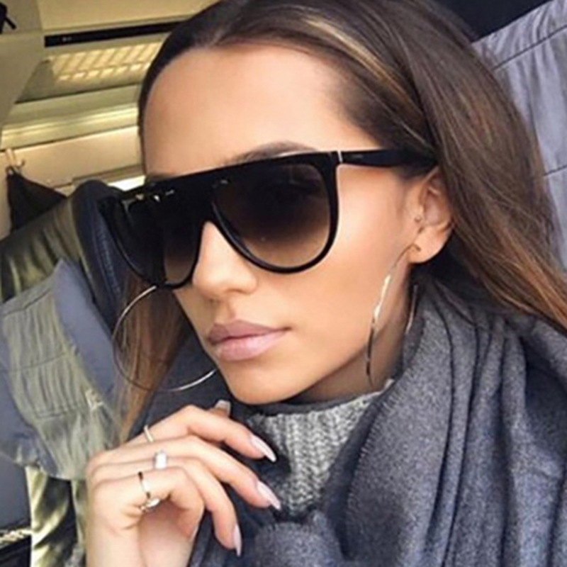 Female Anti-blue Light Large Frame Plain Glasses