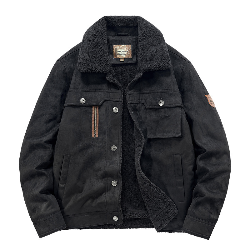 Autumn And Winter New Men's Deerskin Jacket