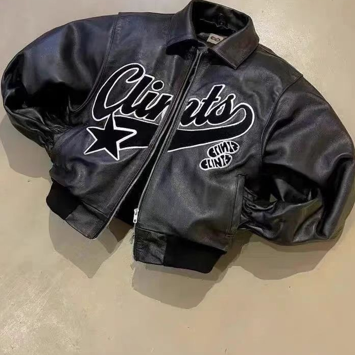 Retro Street Trendy Leather Jacket For Men