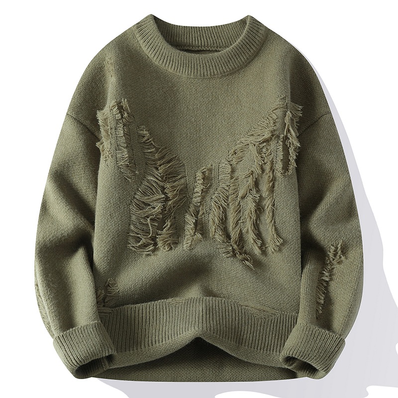 Autumn And Winter Thickened Warm Ripped Men