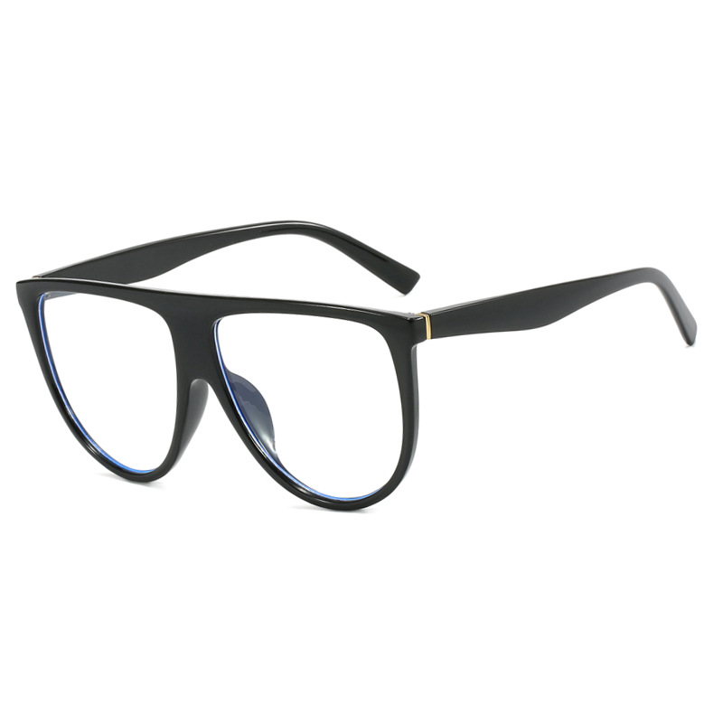 Female Anti-blue Light Large Frame Plain Glasses