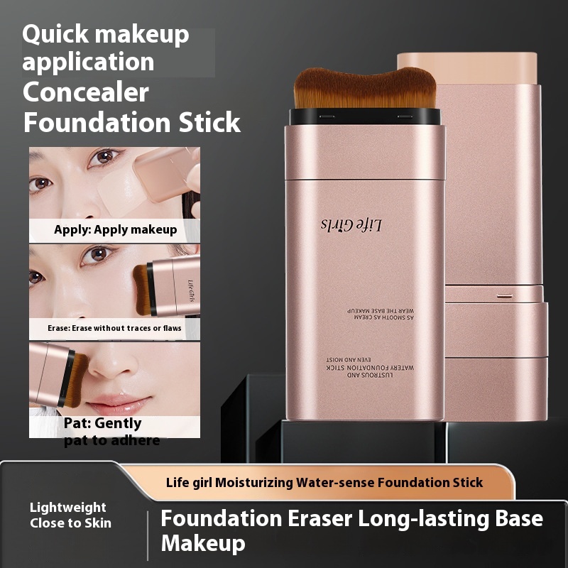 Natural Stick Foundation Double-headed With Brush Head