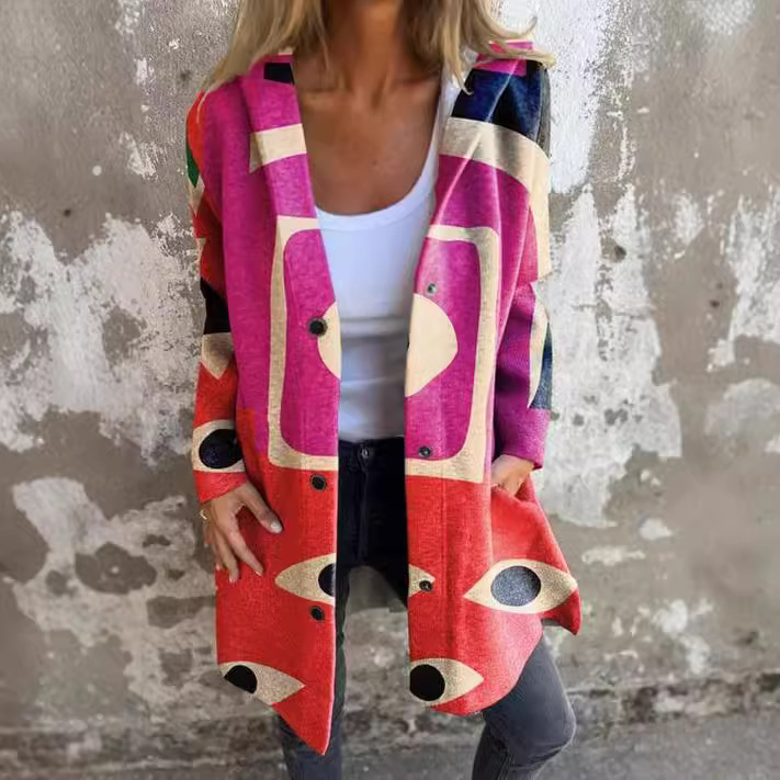 Cardigan Sweater Coat Knitted Long Loose-fitting Outerwear