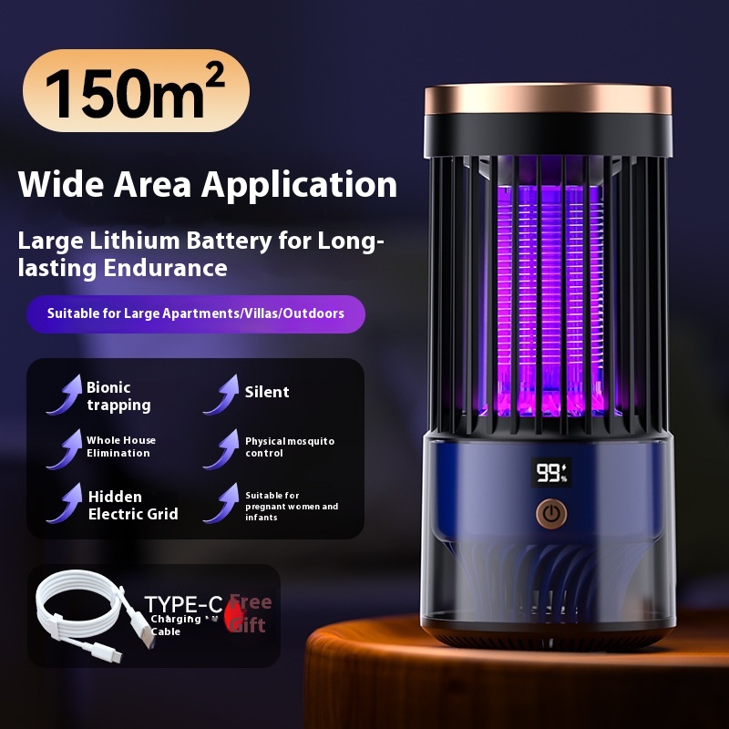 New Charging Household Outdoor Electric Lure Catch Insect Mosquito Killing Lamp