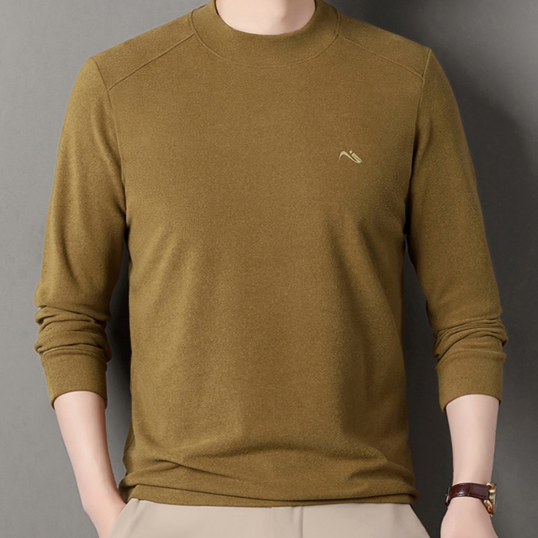 Crew Neck Casual Loose Long Sleeve Men's T-shirt