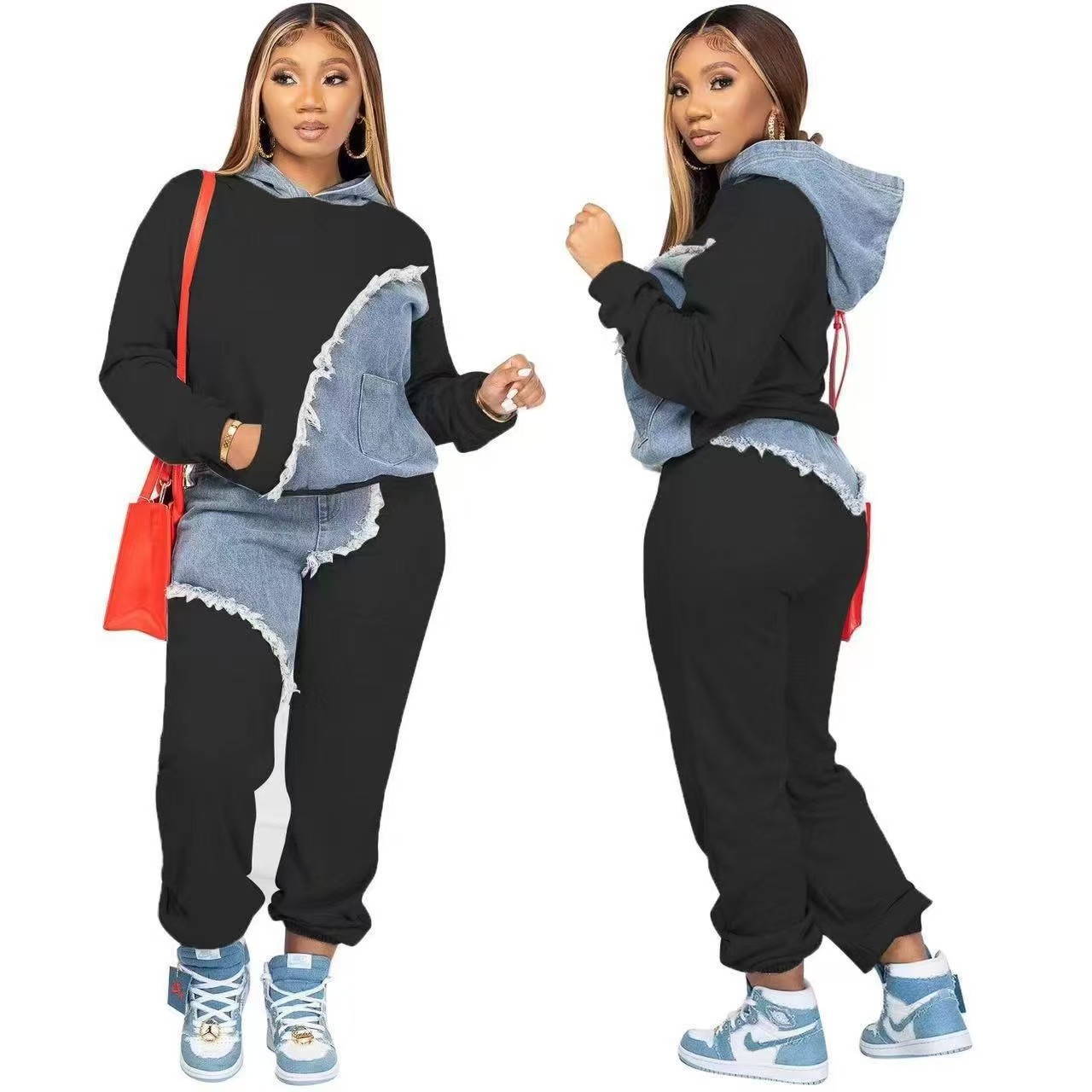 Women's Fashion Ankle-tied Long Sports Sweater Suit
