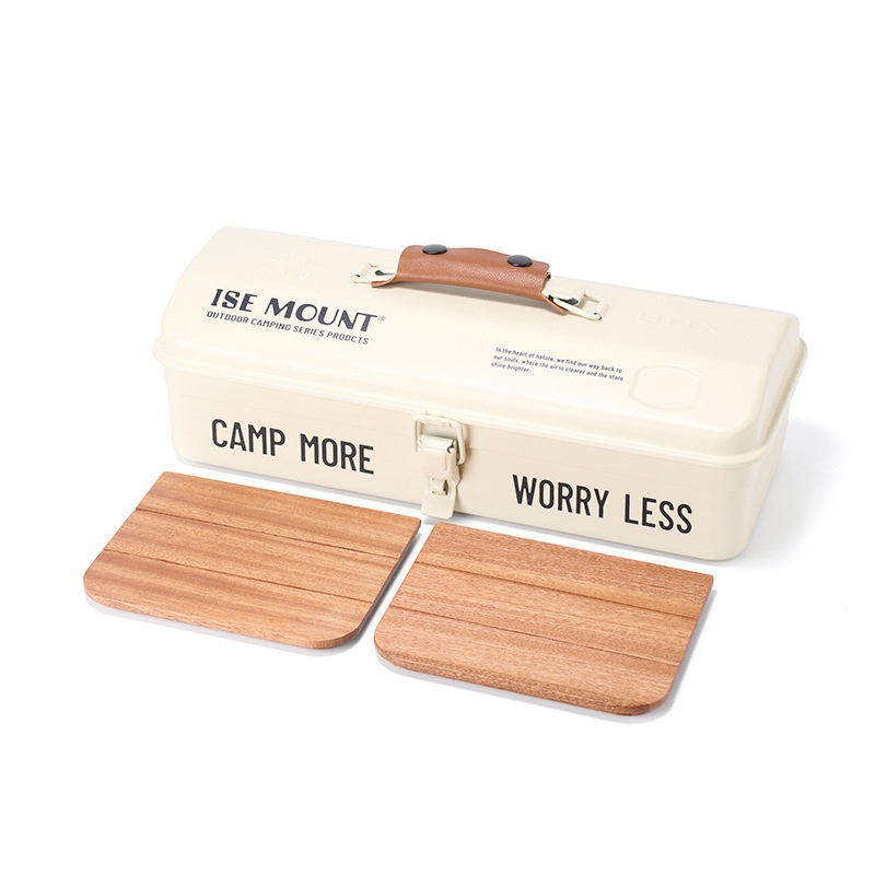 Outdoor Camping Toolbox With Stickers Sundries Storage Box