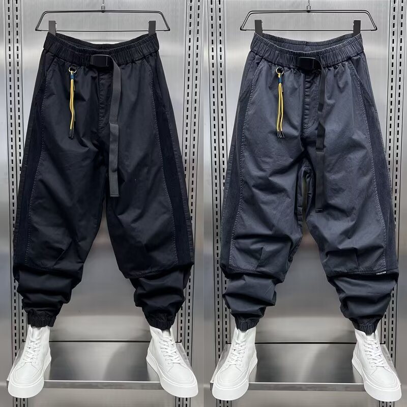Men's Sports Pants Spring And Autumn Korean Style Workwear Ankle-tied