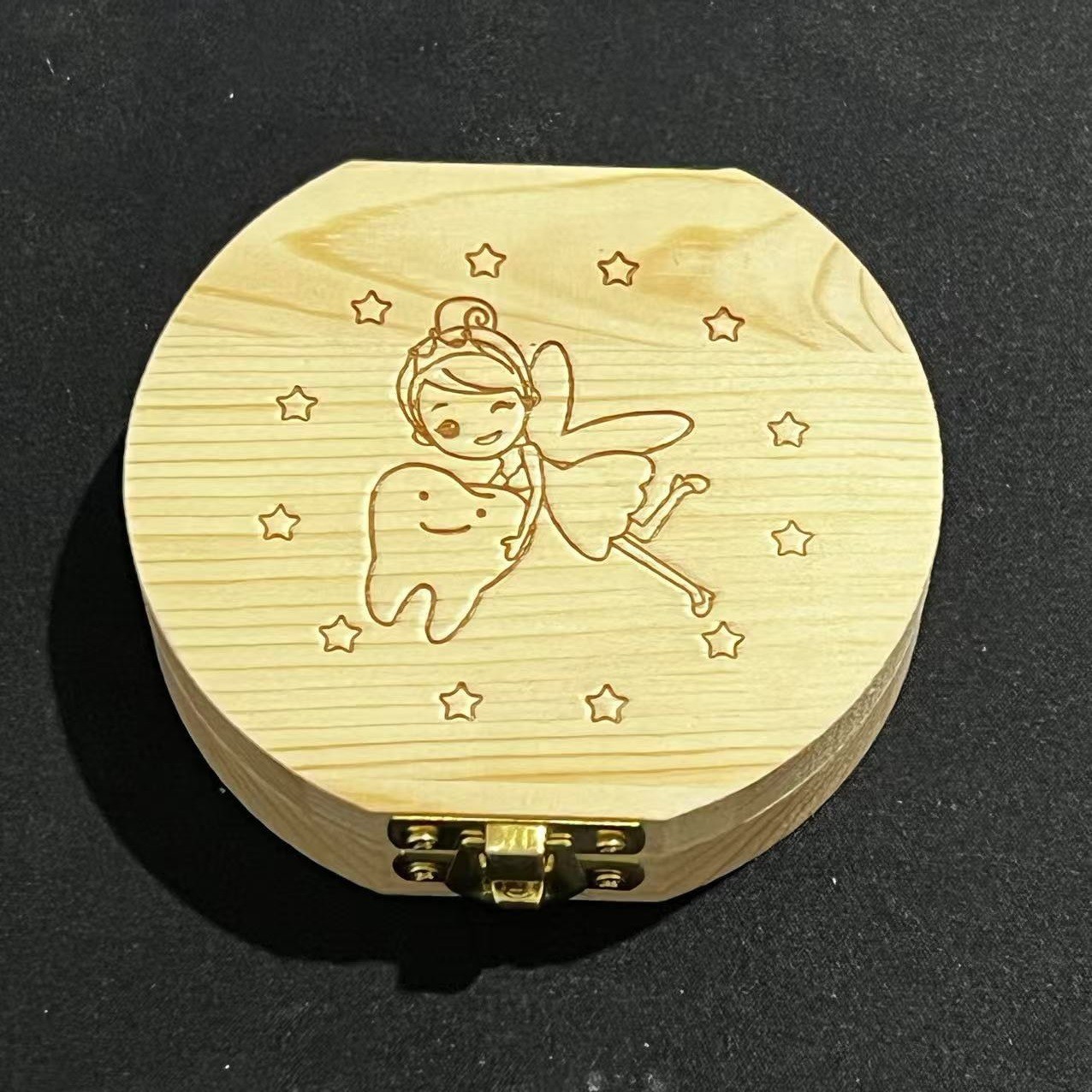 Wooden Fetal Hair Umbilical Cord Teeth Storage Box