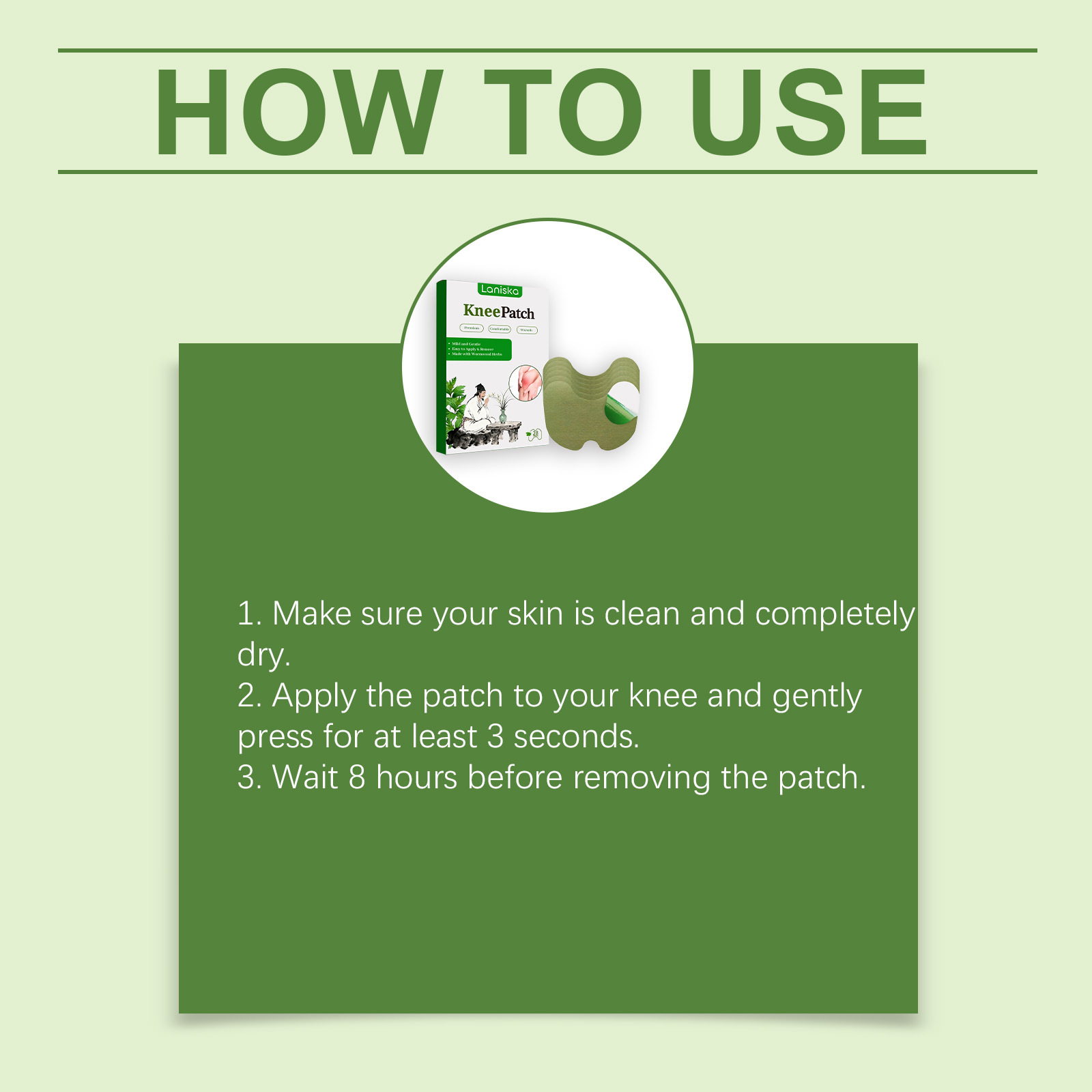 Mild Ingredients Knee Joint Warmth Herbal Care Patch