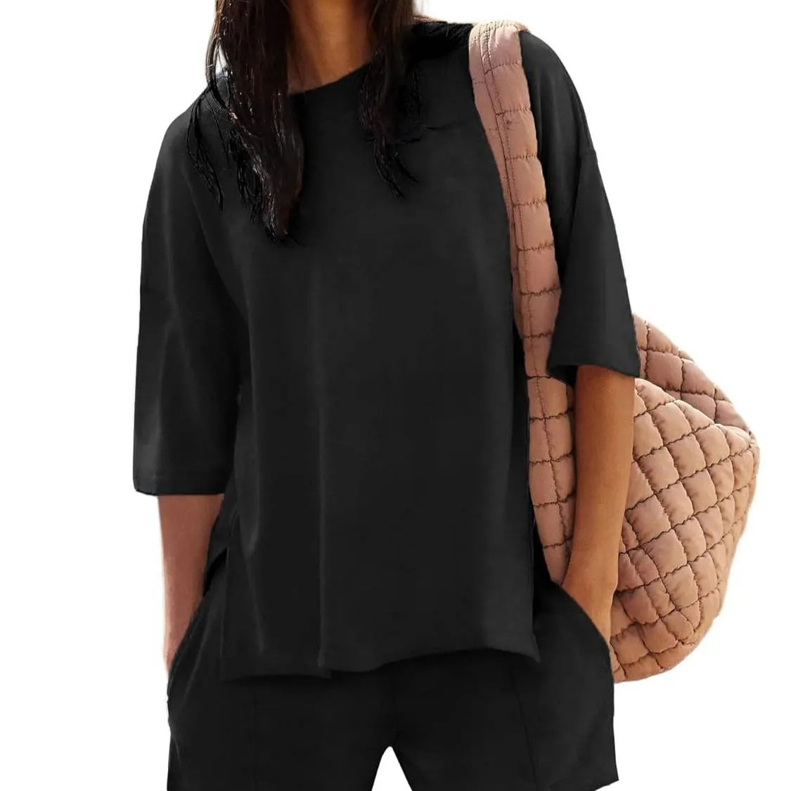 Summer New Women's Blouse Shorts Suit