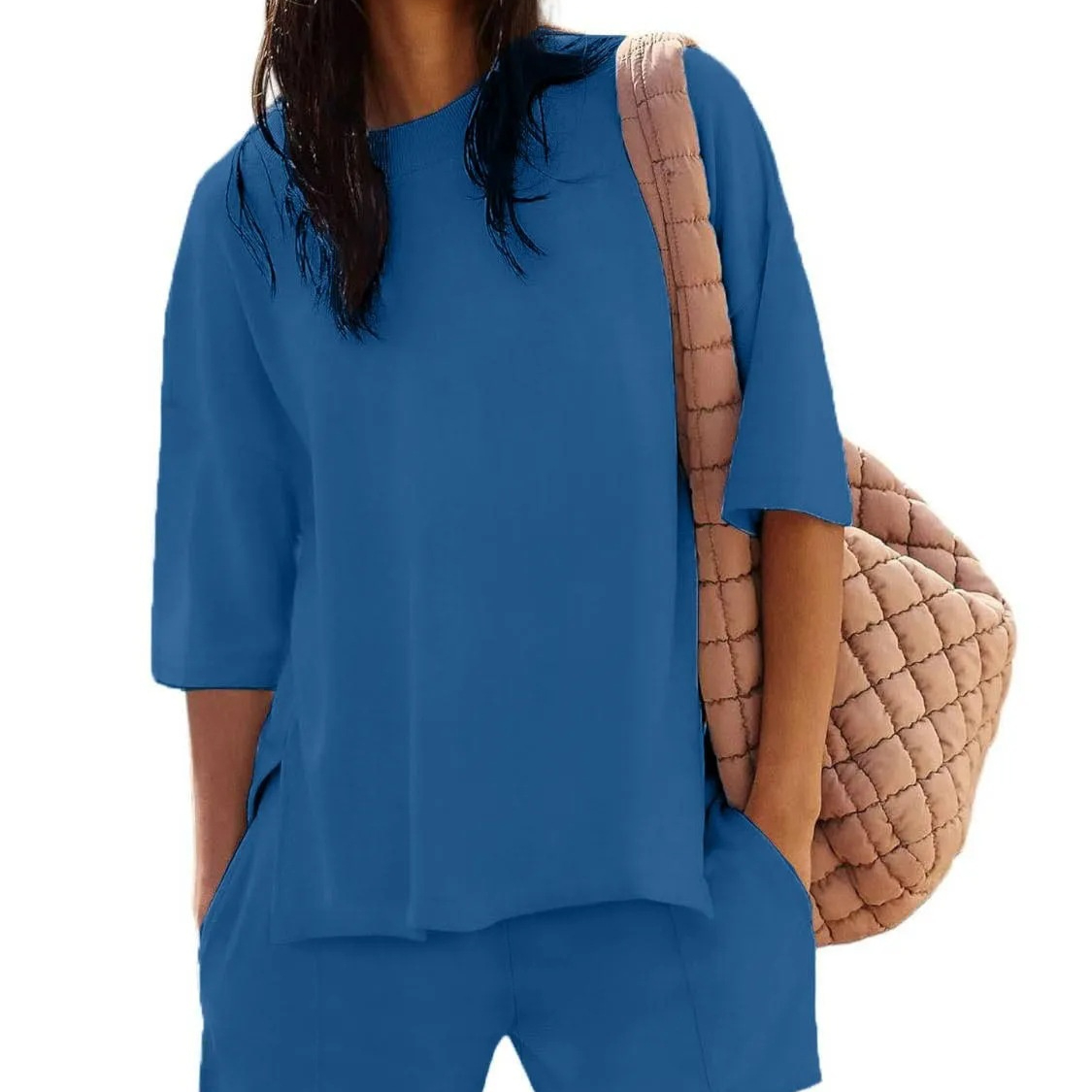 Summer New Women's Blouse Shorts Suit