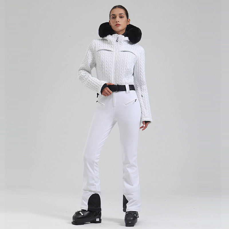 Women's New Professional Double-board Waterproof Ski Suit